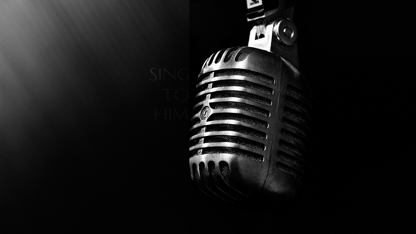 Sing To Him Microphone Christian Wallpaper Hd - Worship Singing - HD Wallpaper 