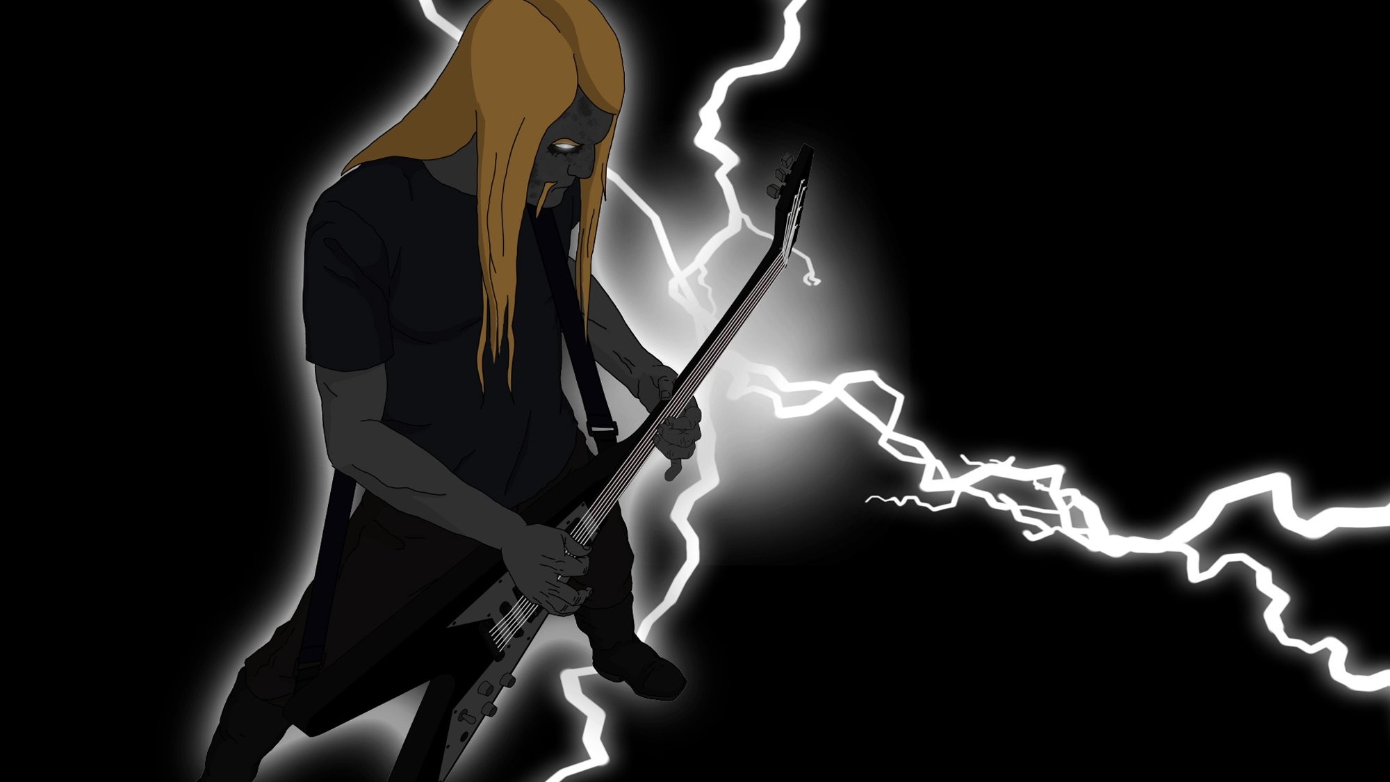 Machine Head Metal Music Wallpaper 2000ã1125 Metal - Heavy Metal Rock Bands Cartoon - HD Wallpaper 