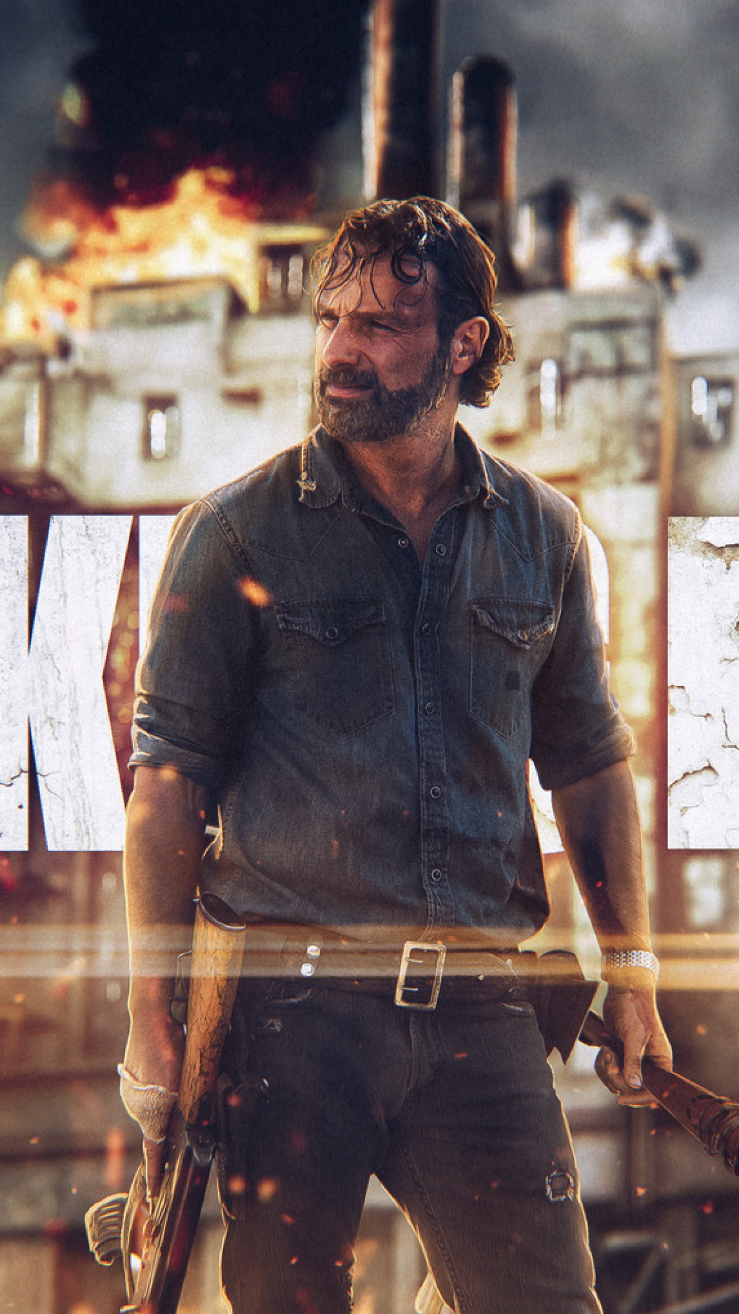 Walking Dead Wallpaper Rick - HD Wallpaper 