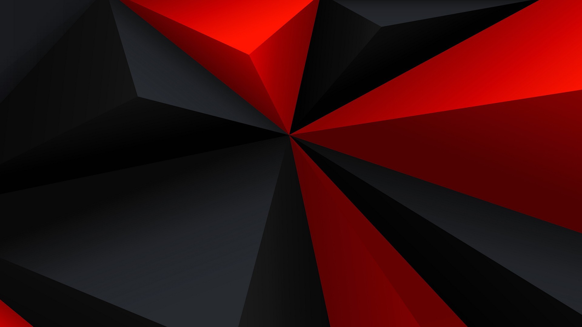 Abstract Computer Wallpapers, Desktop Backgrounds - Red Black Geometric Background - HD Wallpaper 