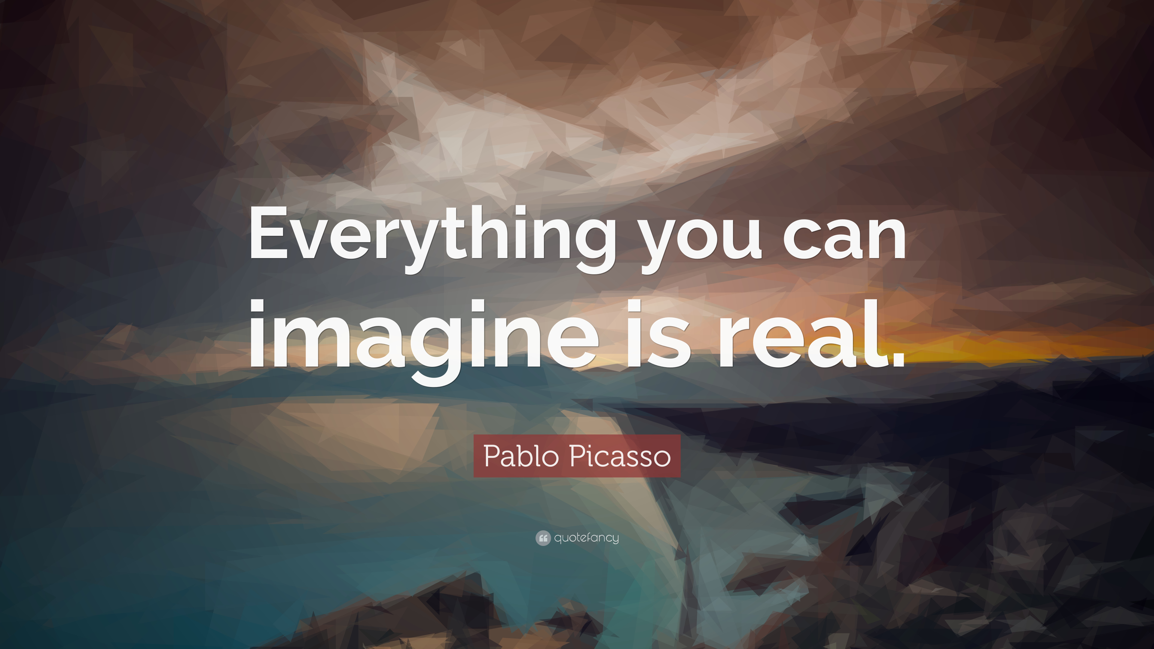 Pablo Picasso Quote - Imagine Quotes - 3840x2160 Wallpaper ...