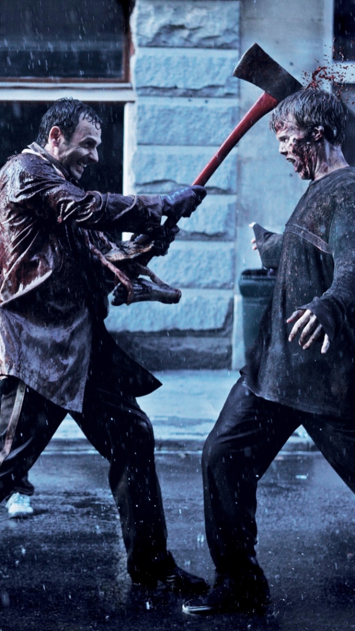 Walking Dead Rick Kill Zombie - HD Wallpaper 