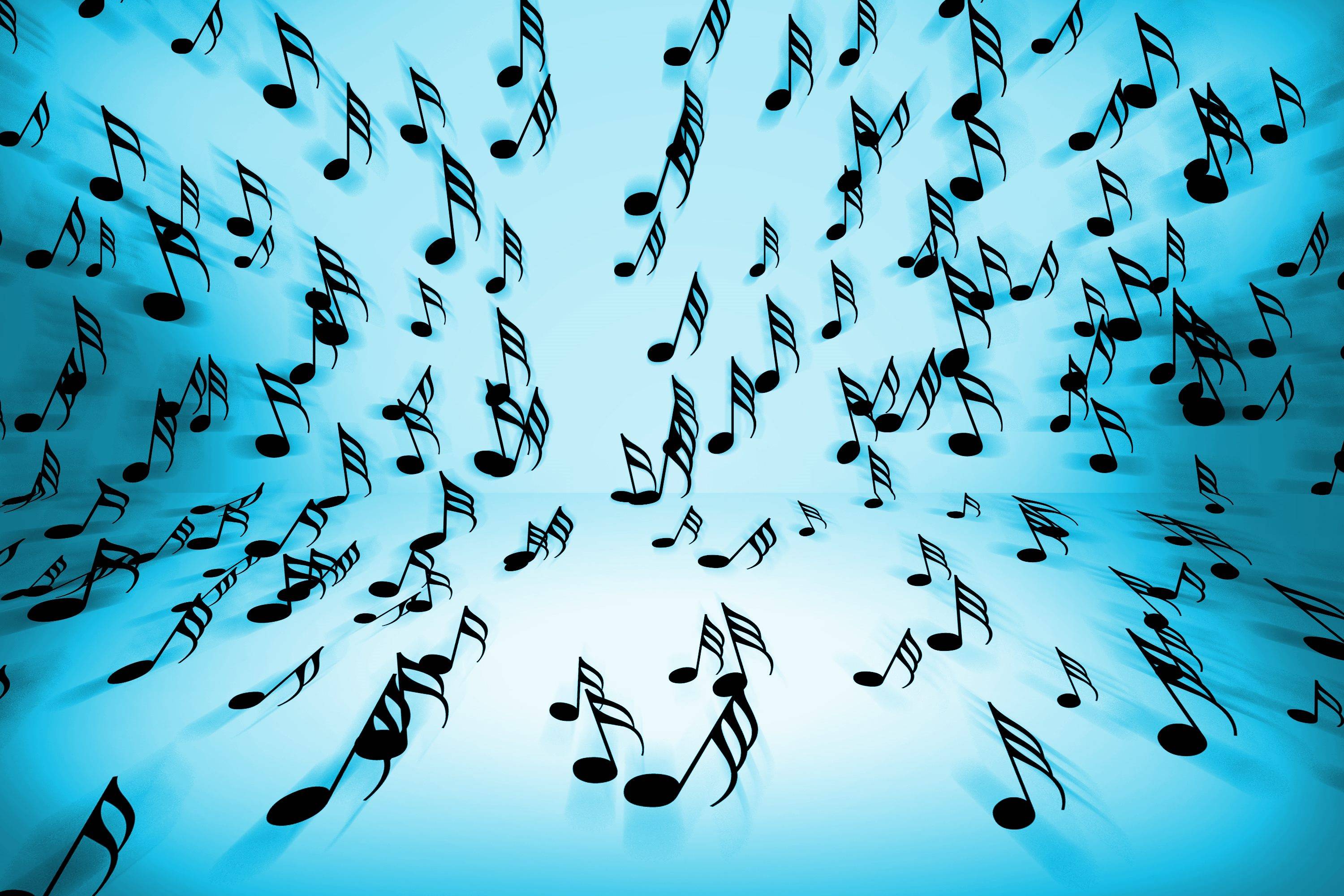 Note Music Blue Wallpaper Hd 3000x00 Wallpaper Teahub Io