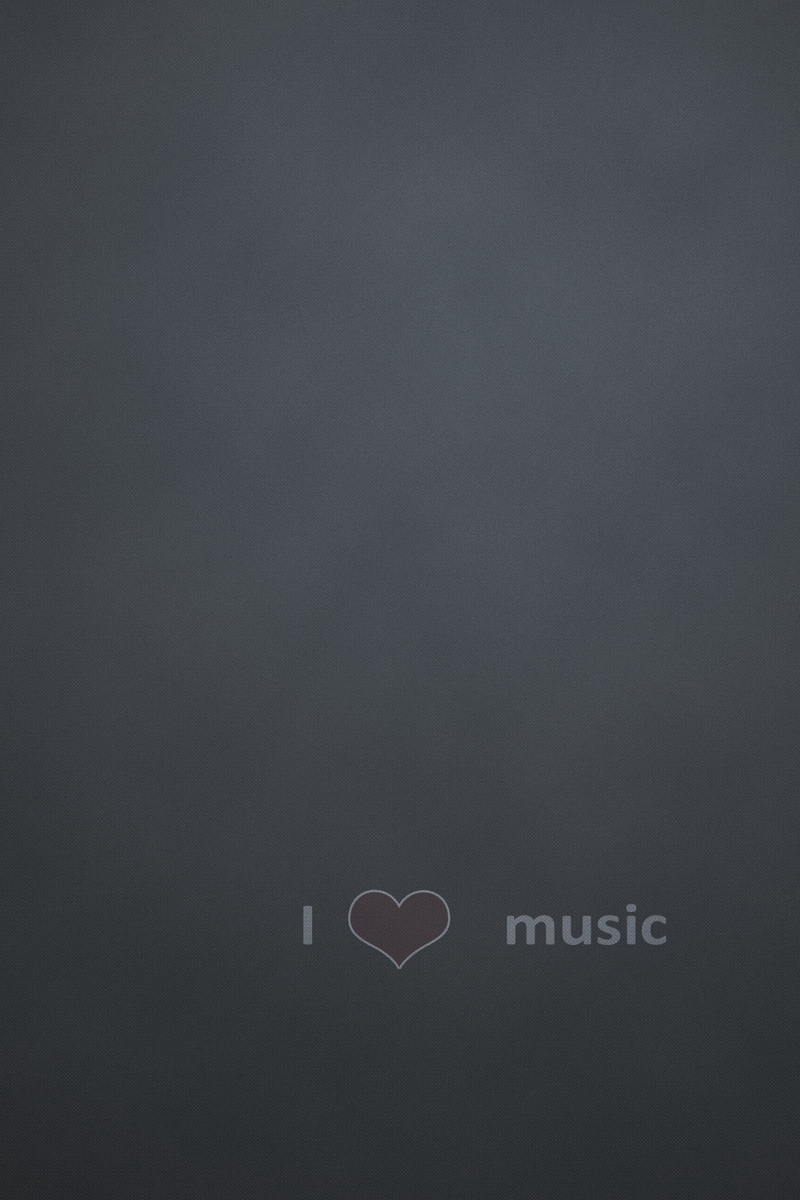 Wallpaper Heart, Minimalism, I Love Music, Sign - Music - HD Wallpaper 