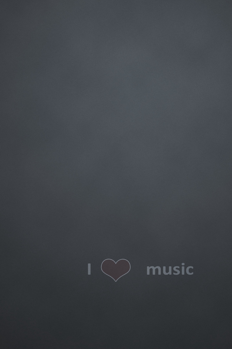 Wallpaper Heart, Minimalism, I Love Music, Sign - Music - HD Wallpaper 