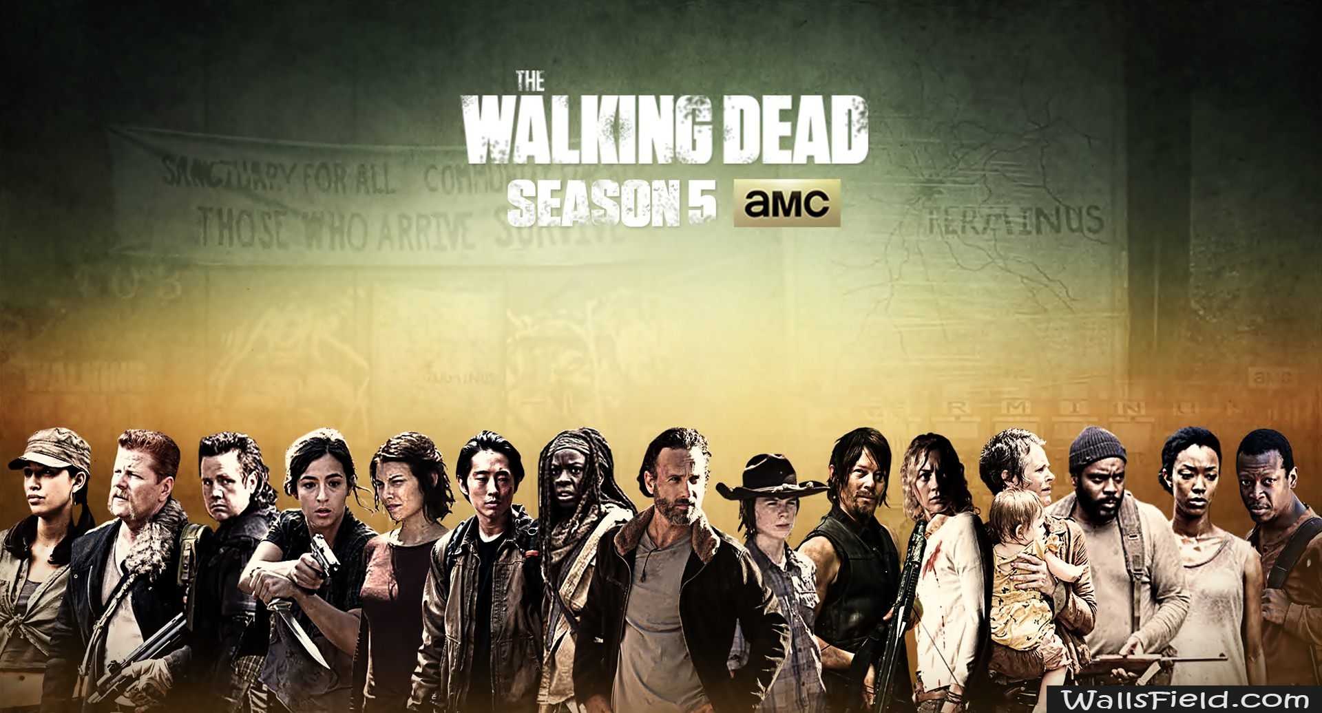 Walking Dead Seizoen 5 - HD Wallpaper 