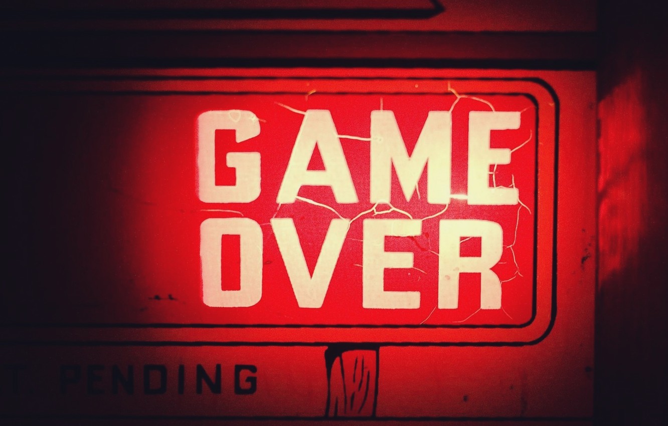 Photo Wallpaper Desktop, Wallpaper, Red, Game Over, - Обои На Рабочий Стол Game Over - HD Wallpaper 