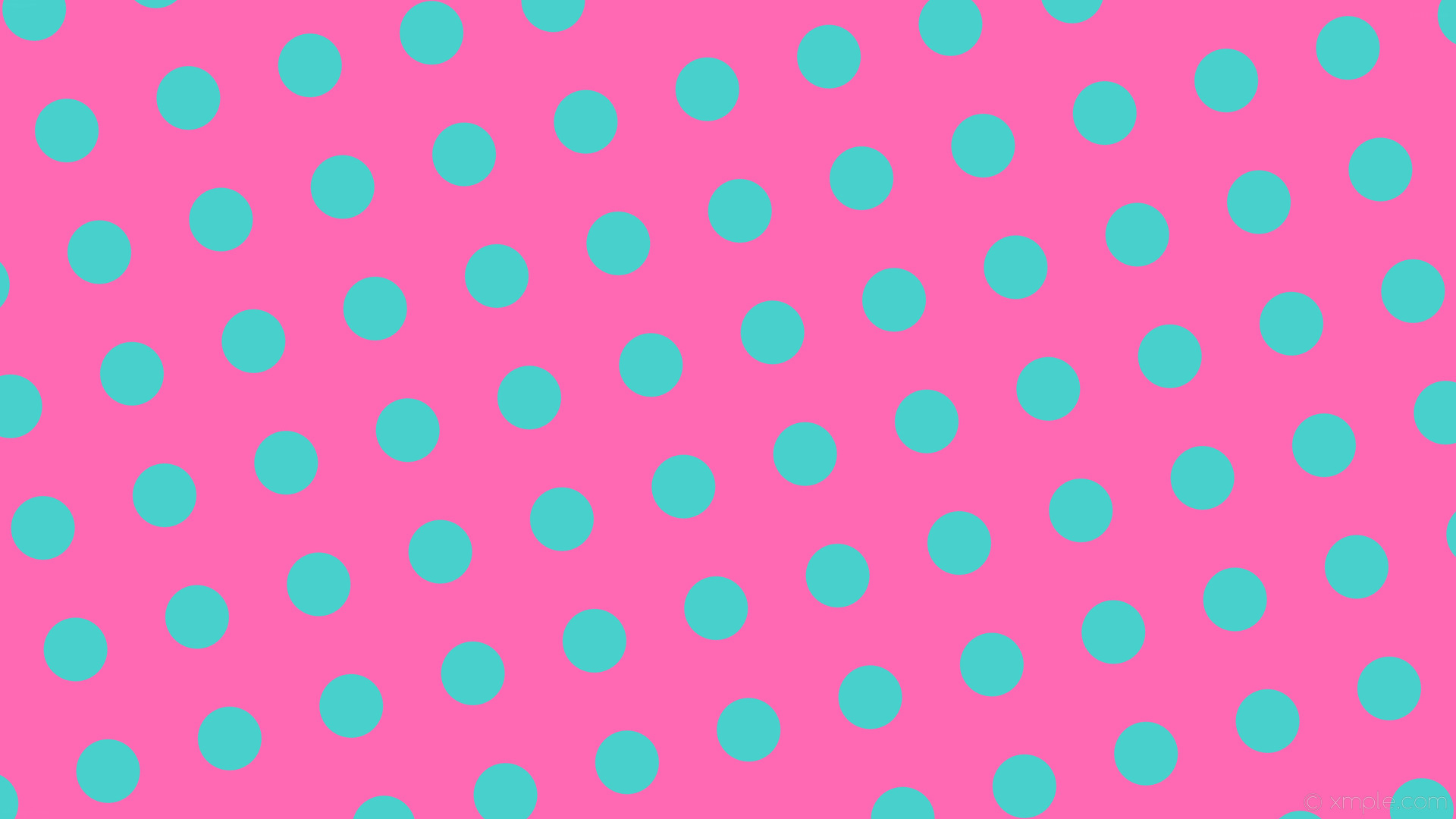Wallpaper Polka Dots Spots Blue Pink Hot Pink Medium - Polka Dot - HD Wallpaper 