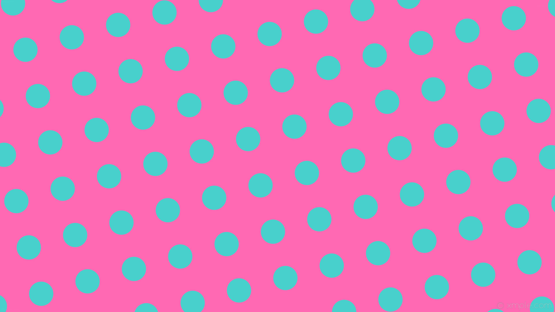 Wallpaper Polka Dots Spots Blue Pink Hot Pink Medium - Polka Dot - HD Wallpaper 