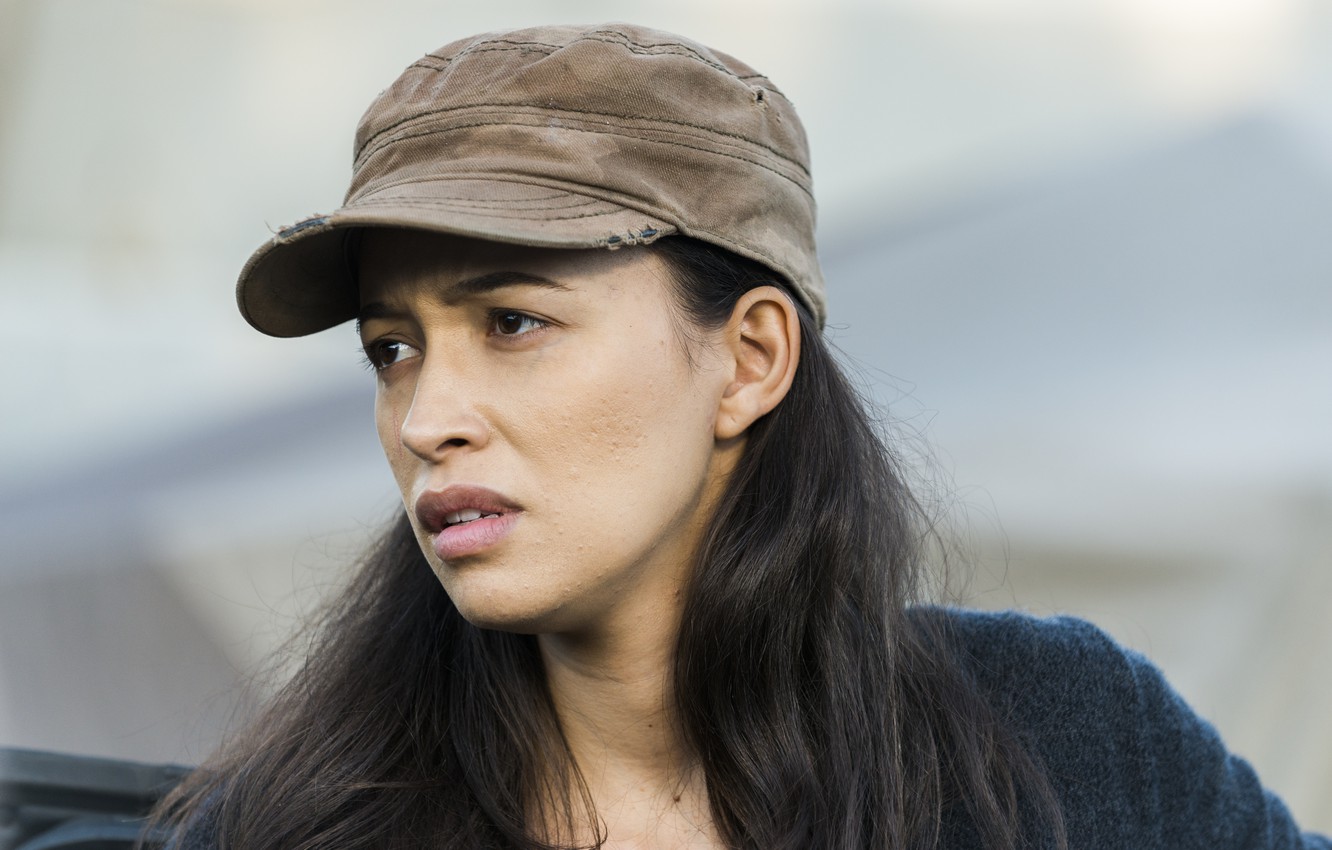 Photo Wallpaper The Walking Dead, Christian Serratos, - Christian Serratos - HD Wallpaper 