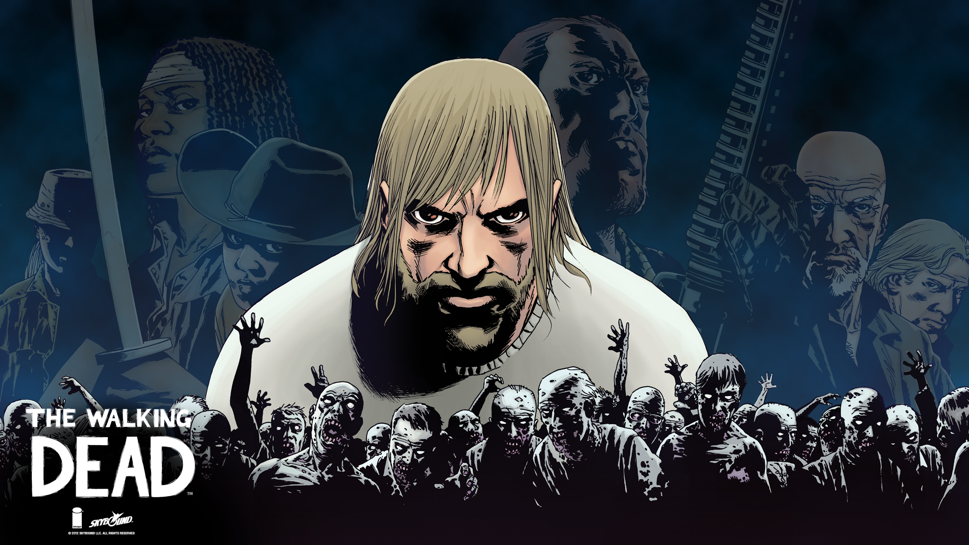 Walking Dead Comic Wallpaper Rick - HD Wallpaper 