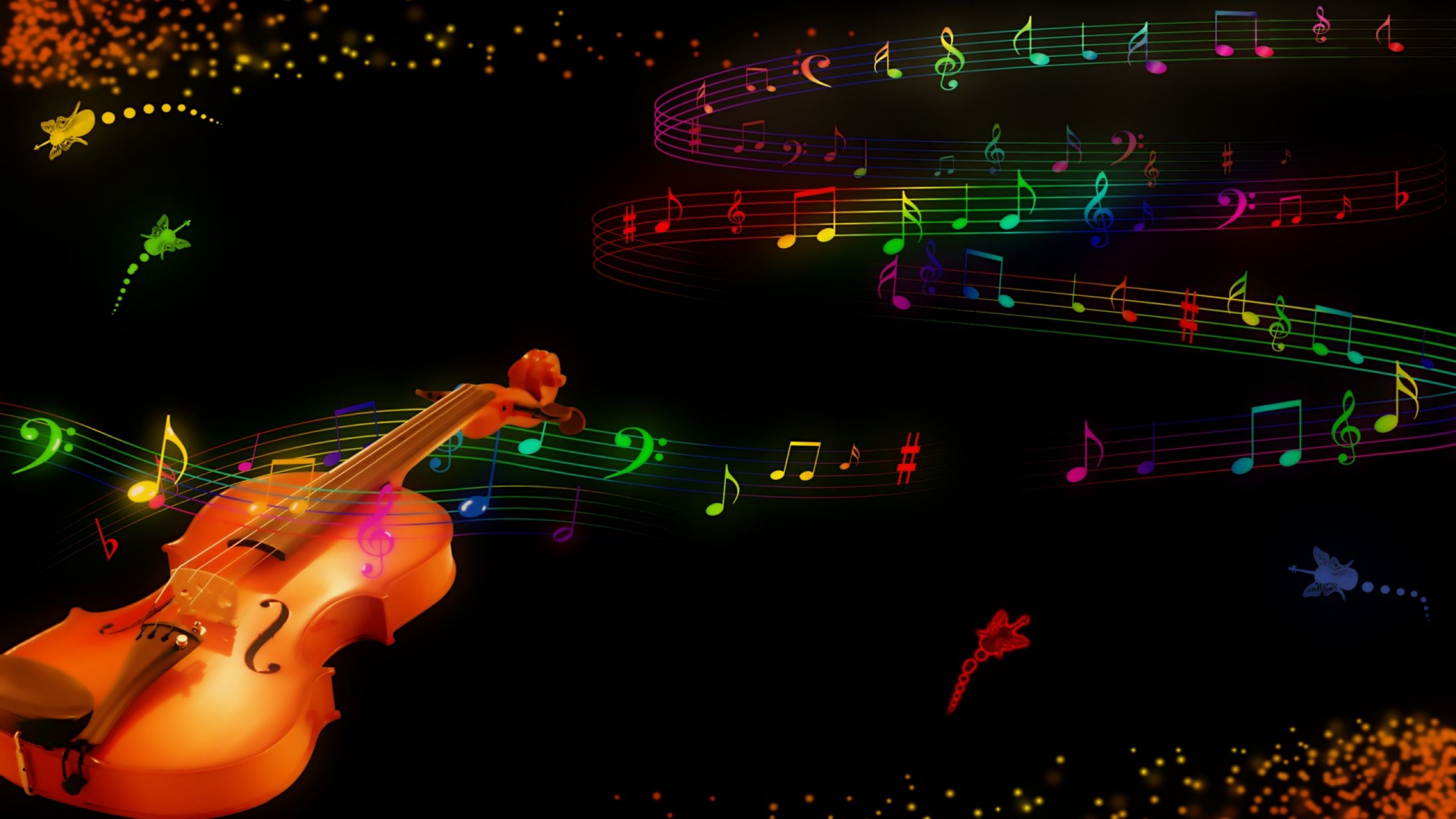 Music Wallpaper Violin - HD Wallpaper 