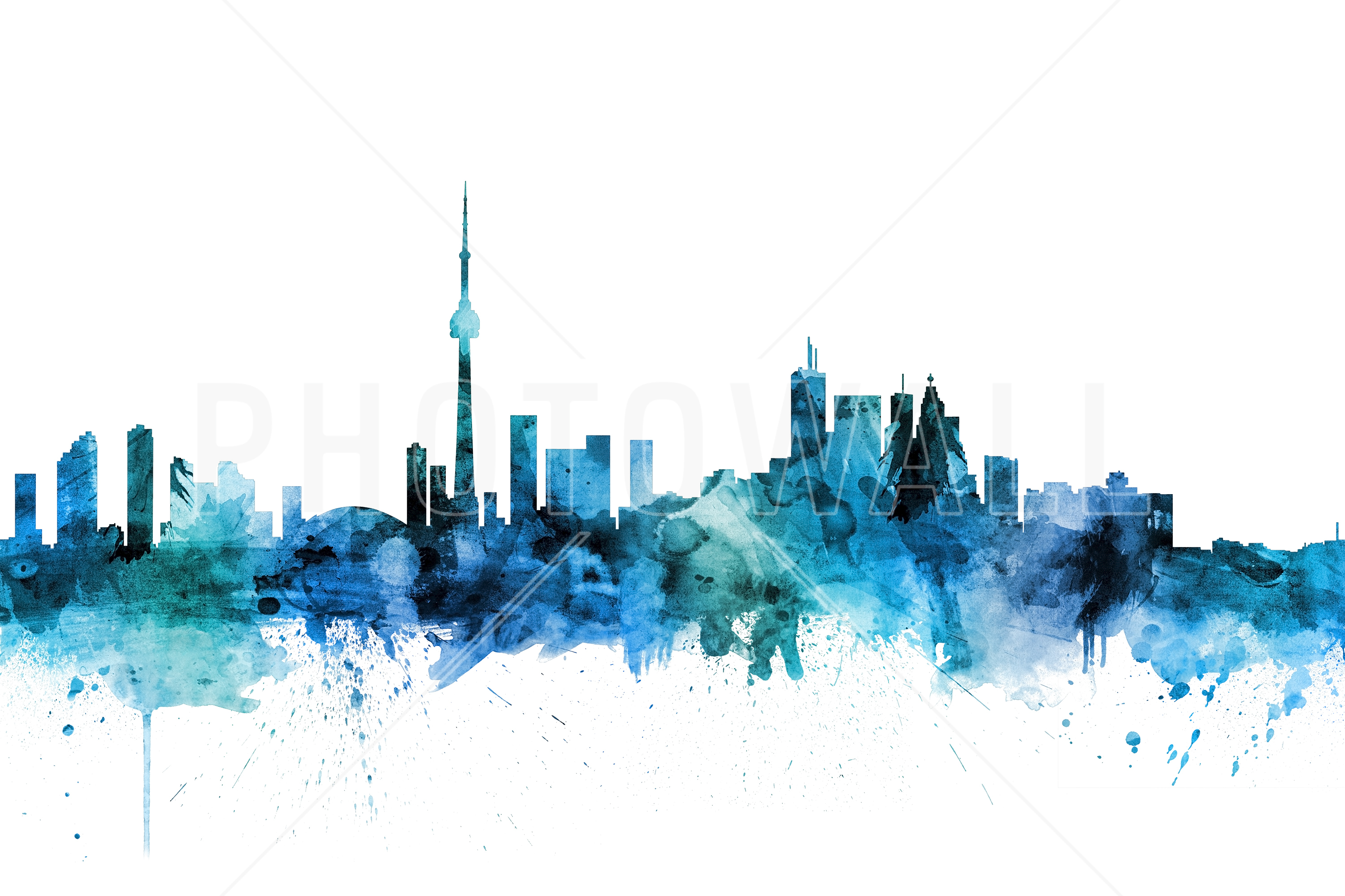 Toronto Canada Skyline - Toronto Skyline Black And White - HD Wallpaper 
