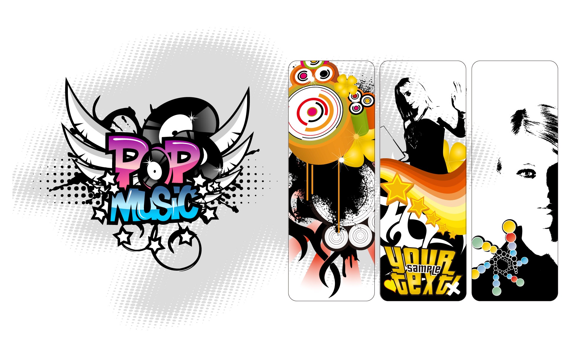 Wallpaper Vector Pop Music - Logo Pop Music - HD Wallpaper 