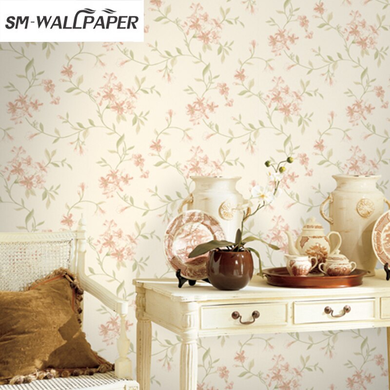 Small Flowers Country Style Bedroom Wallpaper - Yatak Odası Için Duvar Kağıdı - HD Wallpaper 