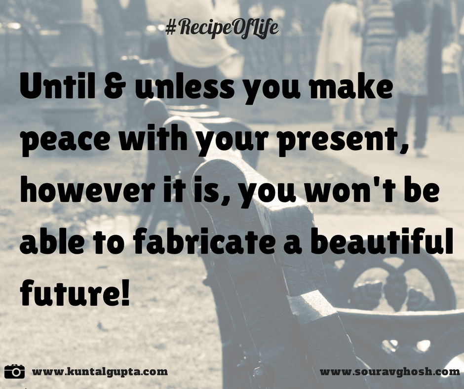 Make Peace With Your Present To Create A Beautiful - Quotation - HD Wallpaper 
