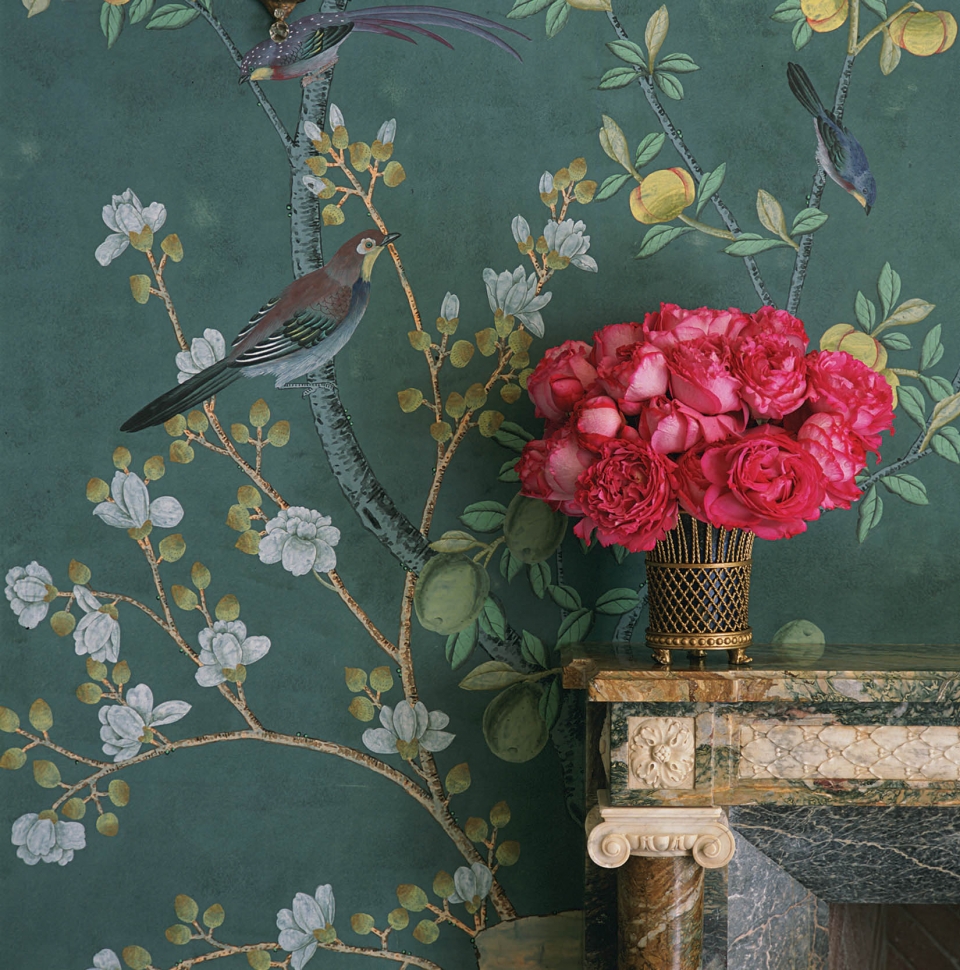 De Gournay Jardinieres Citrus Trees - HD Wallpaper 