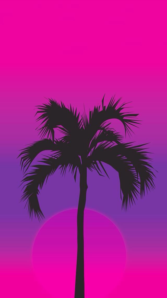 Wallpaper Purple Palm Tree Background - img-gimcrackery