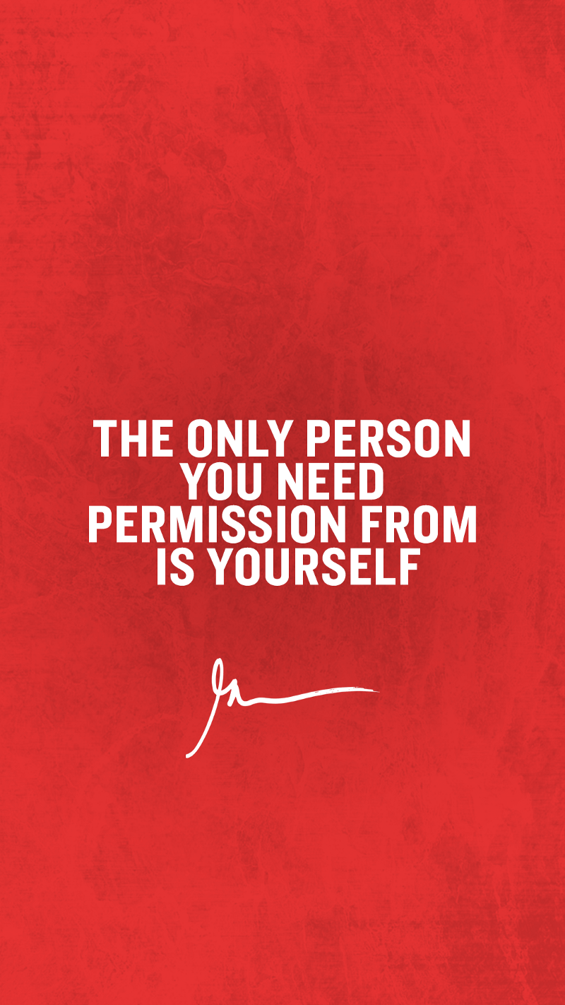 Garyvee Wallpapers Inspiration Quotes Wallpaper - Permission To Be Yourself - HD Wallpaper 