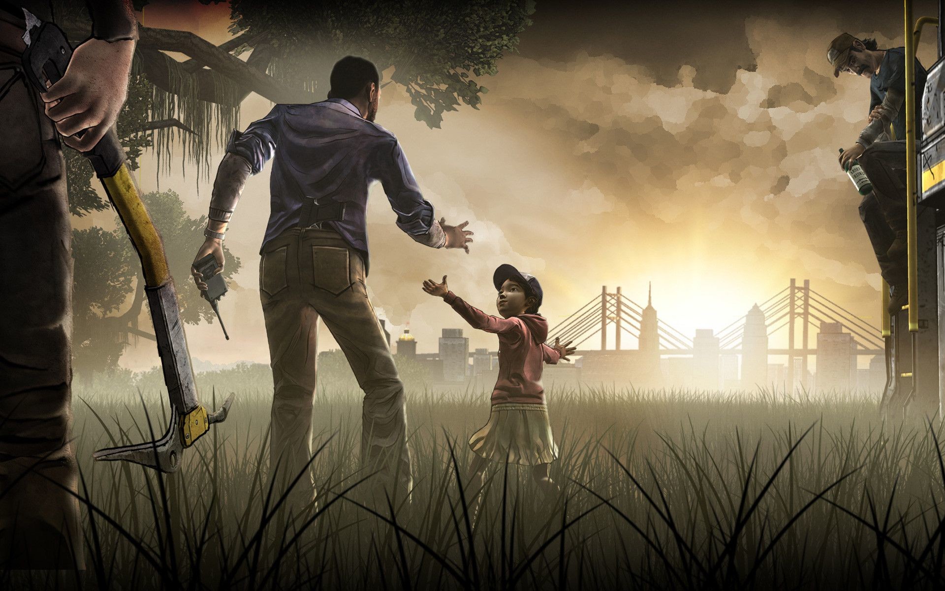 The Walking Dead Iphone Wallpapers Adorable Wallpapers - Walking Dead Game Background - HD Wallpaper 