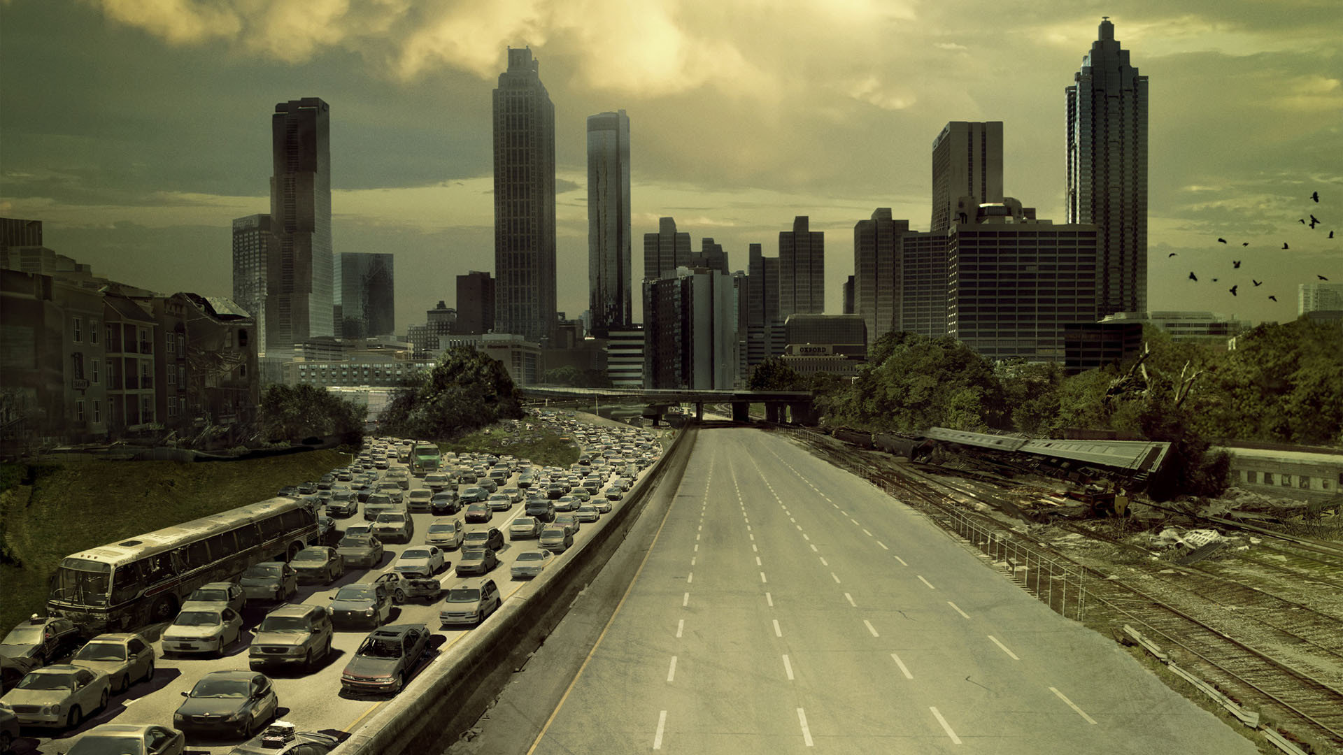 Best The Walking Dead Wallpaper Id - Atlanta - HD Wallpaper 
