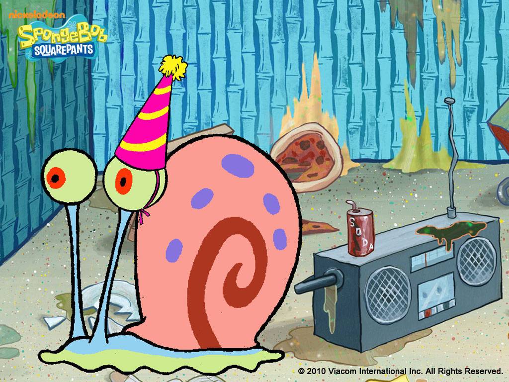 Gary Wallpaper - Happy Birthday Gary Spongebob - HD Wallpaper 