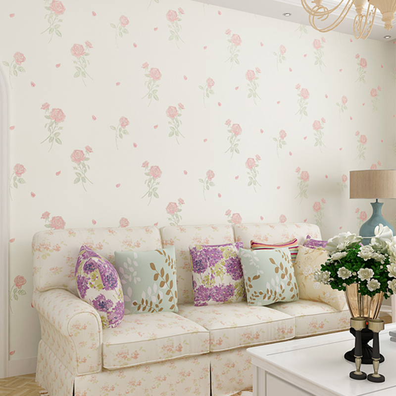 Decoração Papel De Parede Quarto Rose - HD Wallpaper 