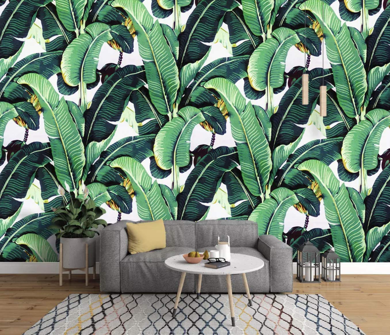 Banana Leaf Mural - HD Wallpaper 