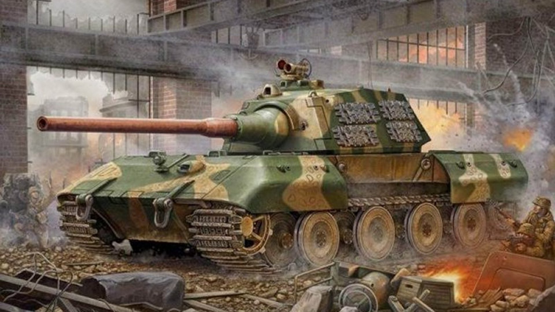 Tiger Tank Wallpaper High Resolution Amazing Wallpaperz - E 100 Tank Art - HD Wallpaper 