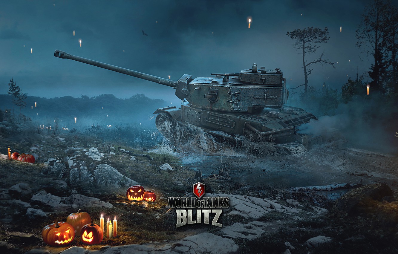 Photo Wallpaper Halloween, World Of Tanks, World Of - World Of Tanks Blitz Wallpaper Hd - HD Wallpaper 