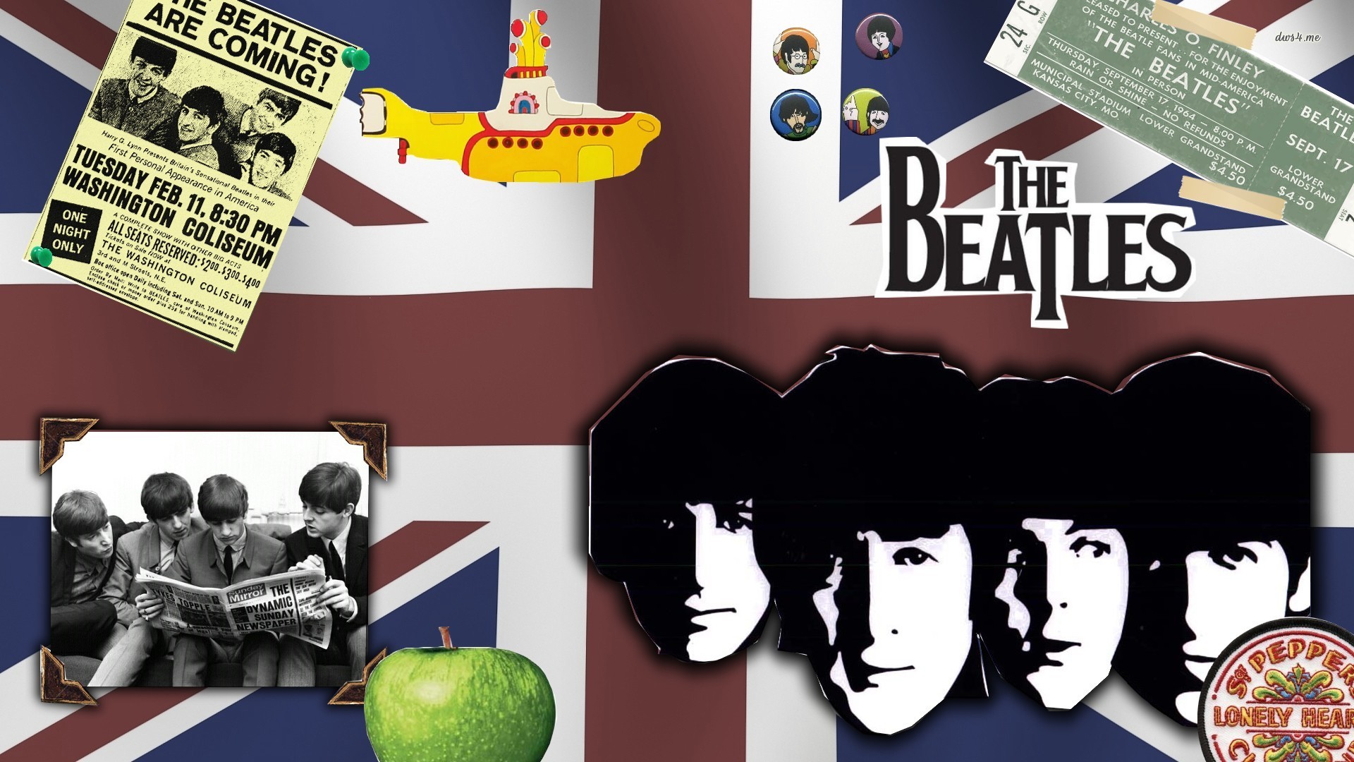 Logo The Beatles Wallpaper Desktop - HD Wallpaper 
