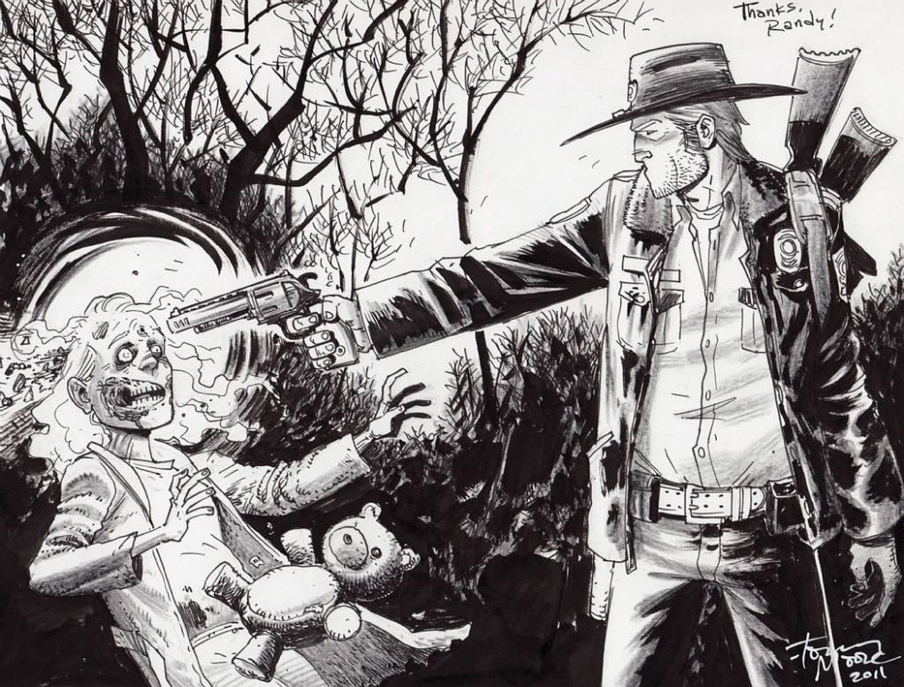 Walking Dead Graphic Novel Art - HD Wallpaper 