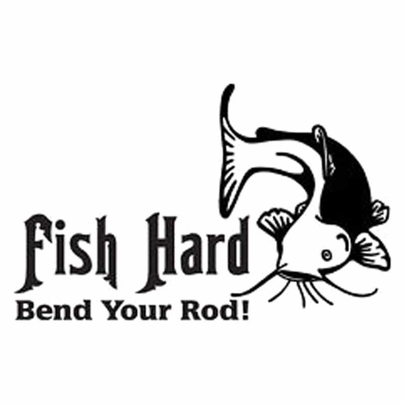 9cm Fish Hard Bend Your Rod Catfish Fishing Vinyl Car - Illustration - HD Wallpaper 