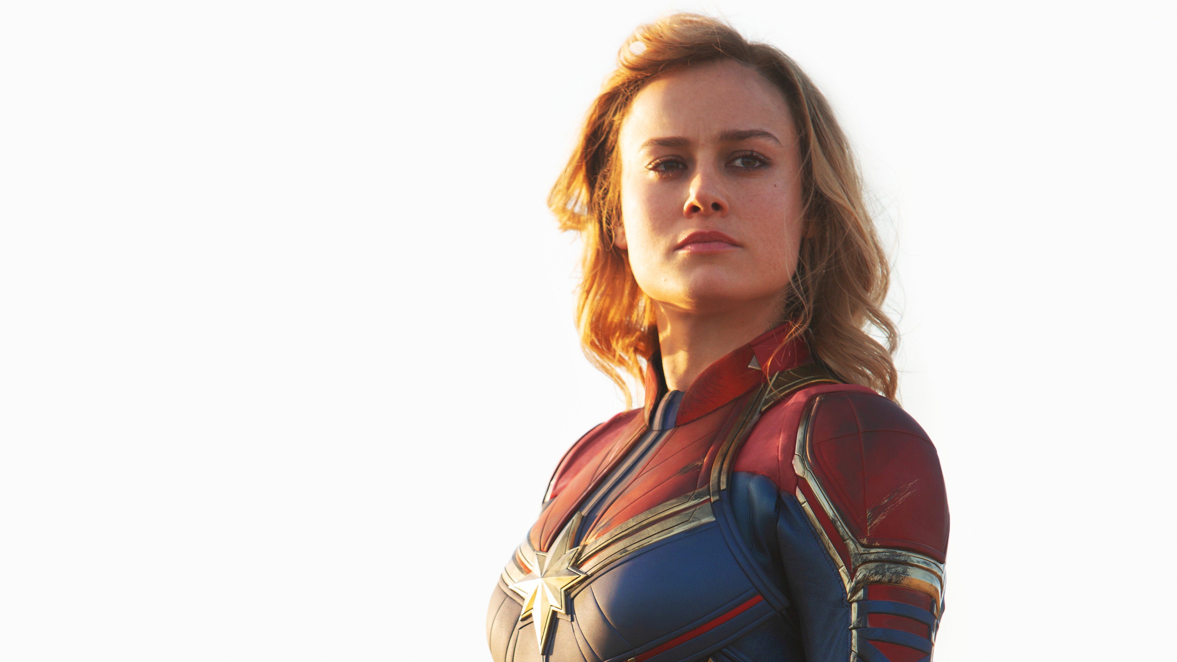 4k Carol Danvers Captain Marvel Desktop Hd Wallpaper - Brie Larson Captain Marvel Feminist - HD Wallpaper 