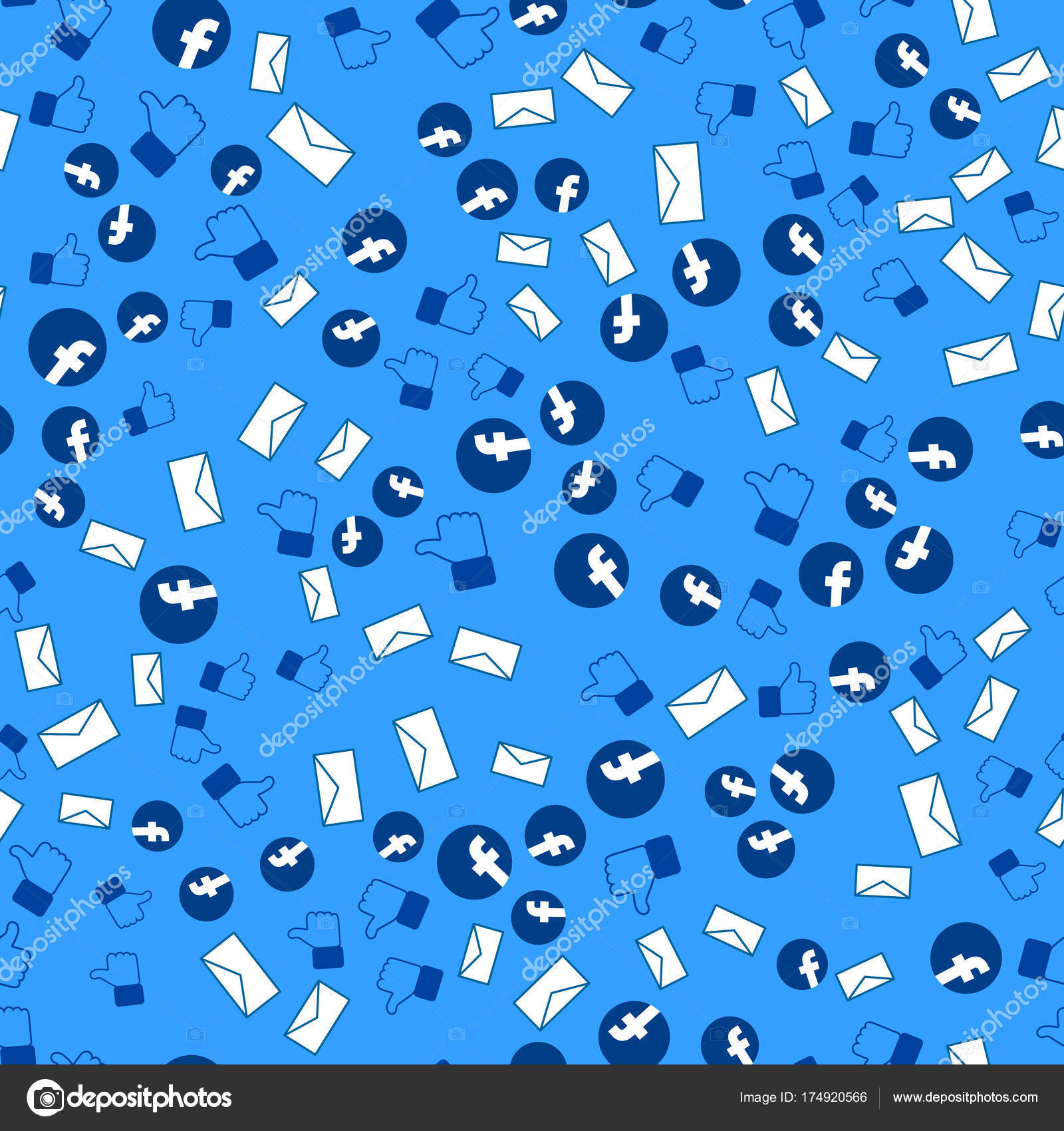 Facebook Pattern Background - HD Wallpaper 