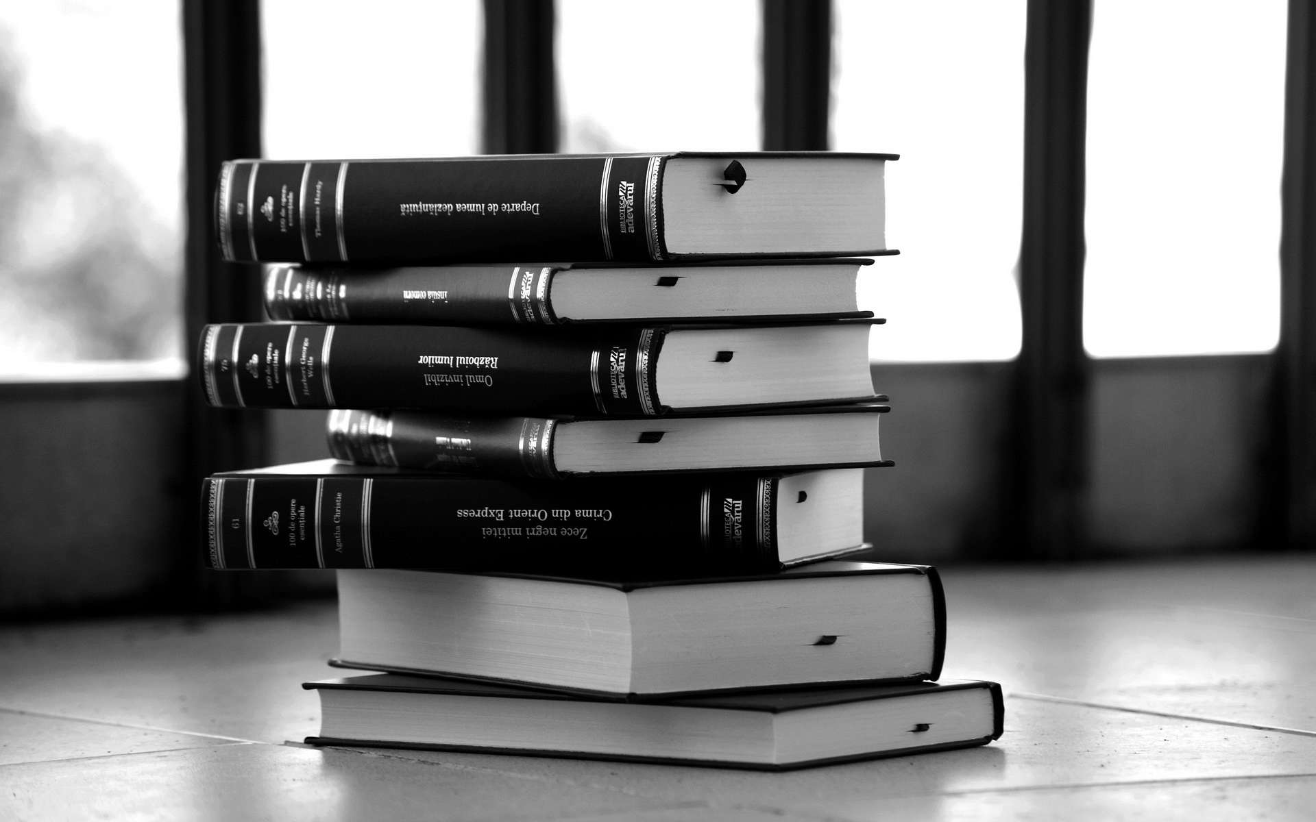 Books Tumblr Wallpapers Wallpapers, Backgrounds Computer - Books Wallpaper Black And White - HD Wallpaper 