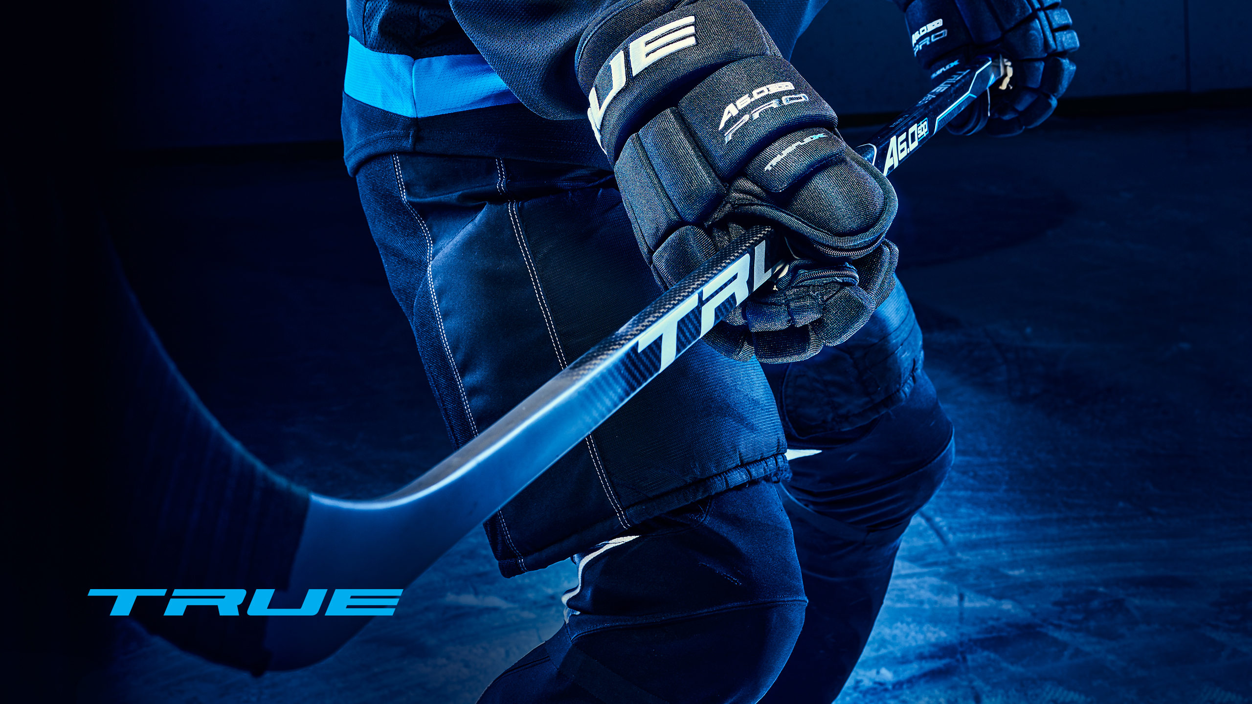 True Blue Hockey Stick - HD Wallpaper 