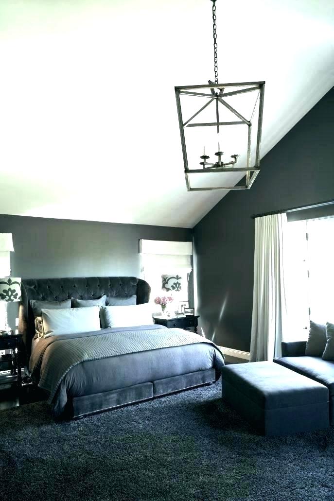 Wallpapered Bedrooms Ideas Best Modern Bedroom Wallpaper - Charcoal Grey Dark Grey Bedroom - HD Wallpaper 
