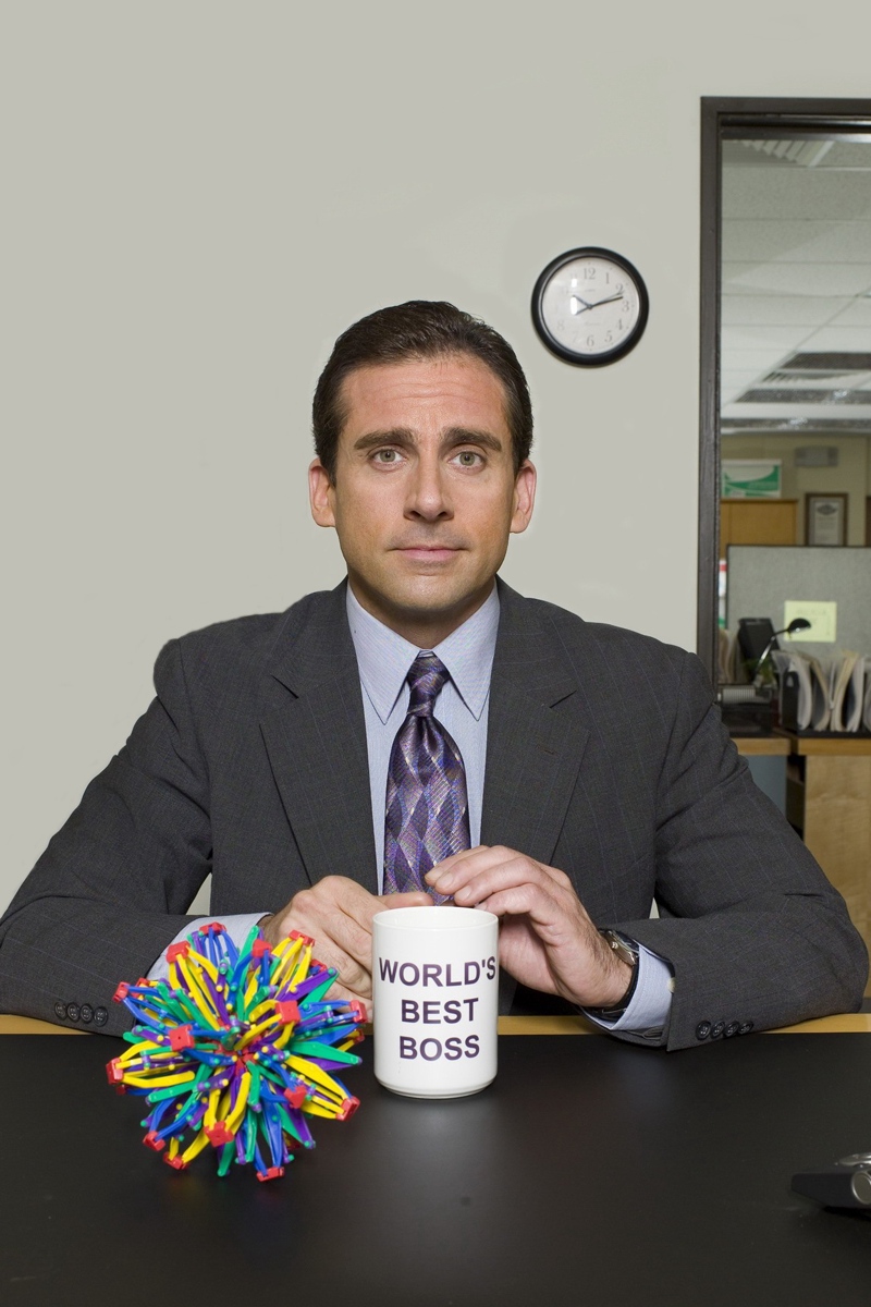 Wallpaper The Office, Tv Series, Steve Carell, Boss - Office World's Best Boss - HD Wallpaper 