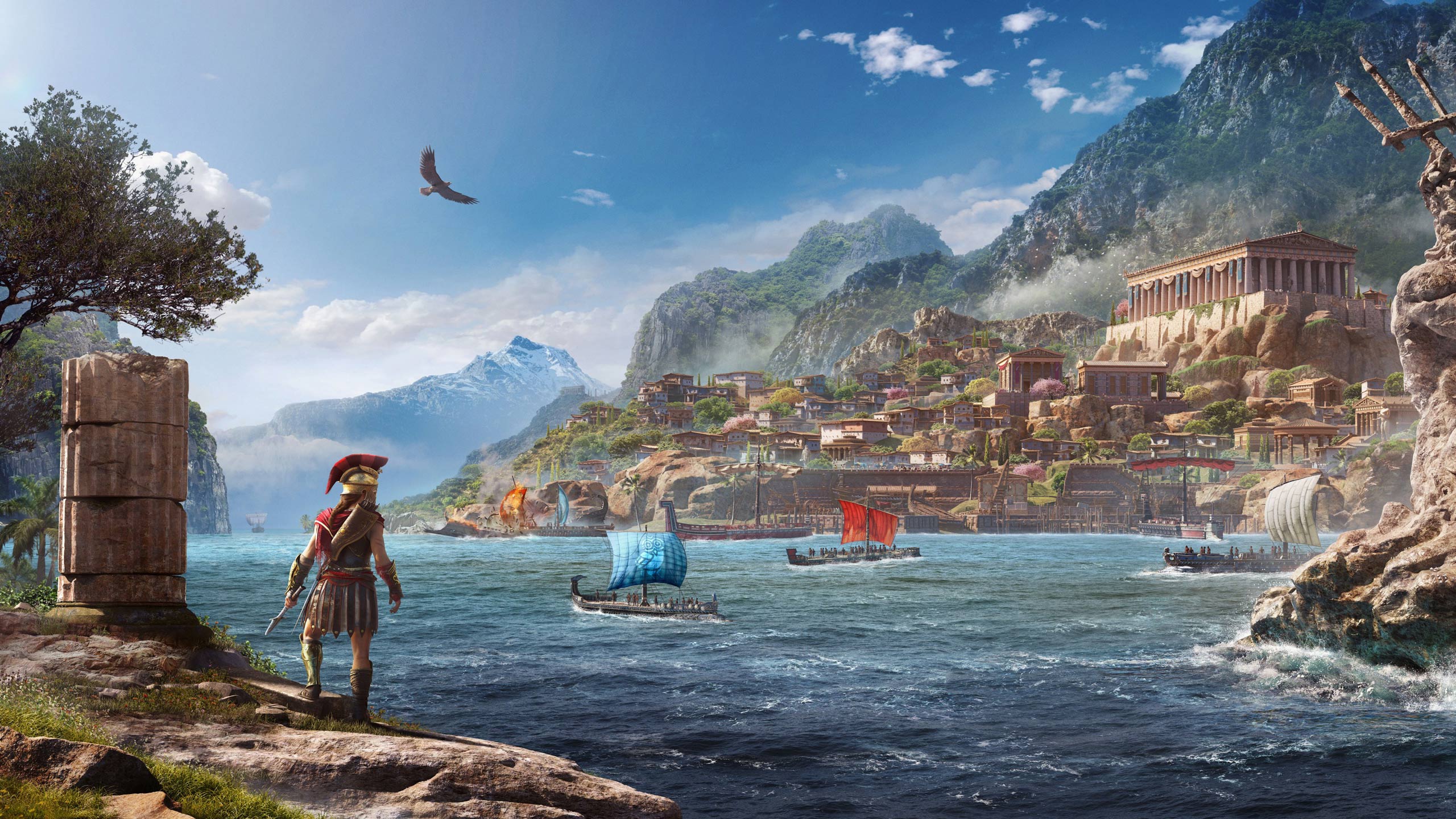 Free Assassin S Creed Odyssey Pc Game Ps4 Wallpaper, - Assassin Creed Odyssey Uhd - HD Wallpaper 