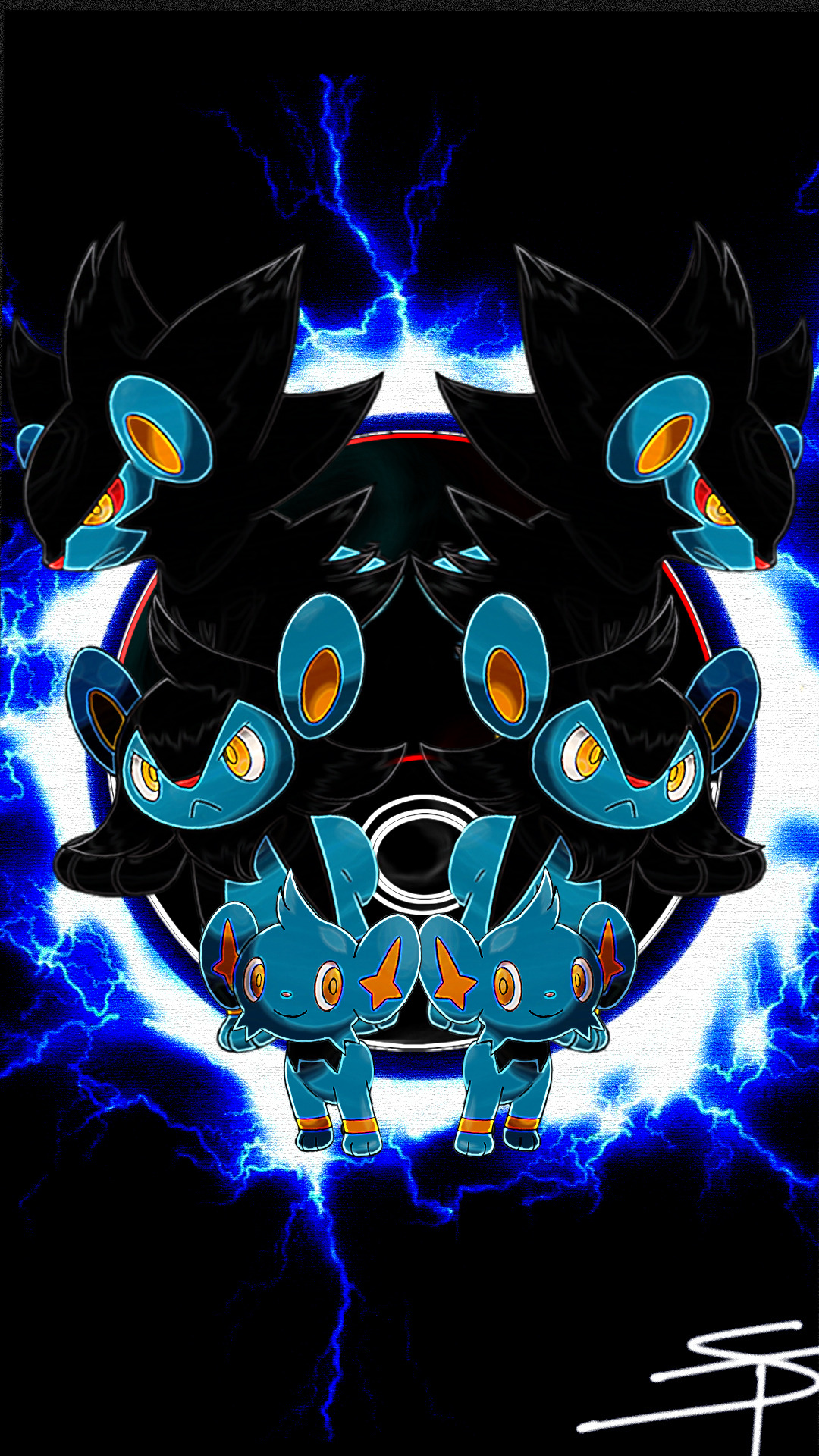 Here Is The Luxray Wallpaper That Someone Ask For - Luxray Wallpaper Phone - HD Wallpaper 