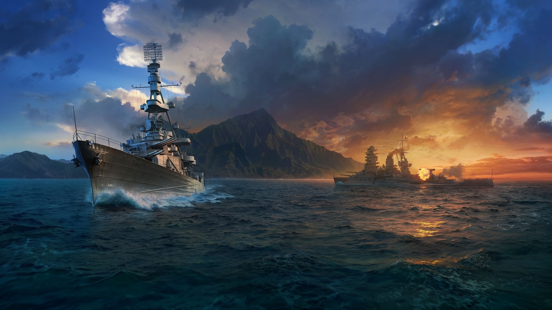 Wallpaper World Of Warships, Games Hd - World Of Warships Queue - HD Wallpaper 