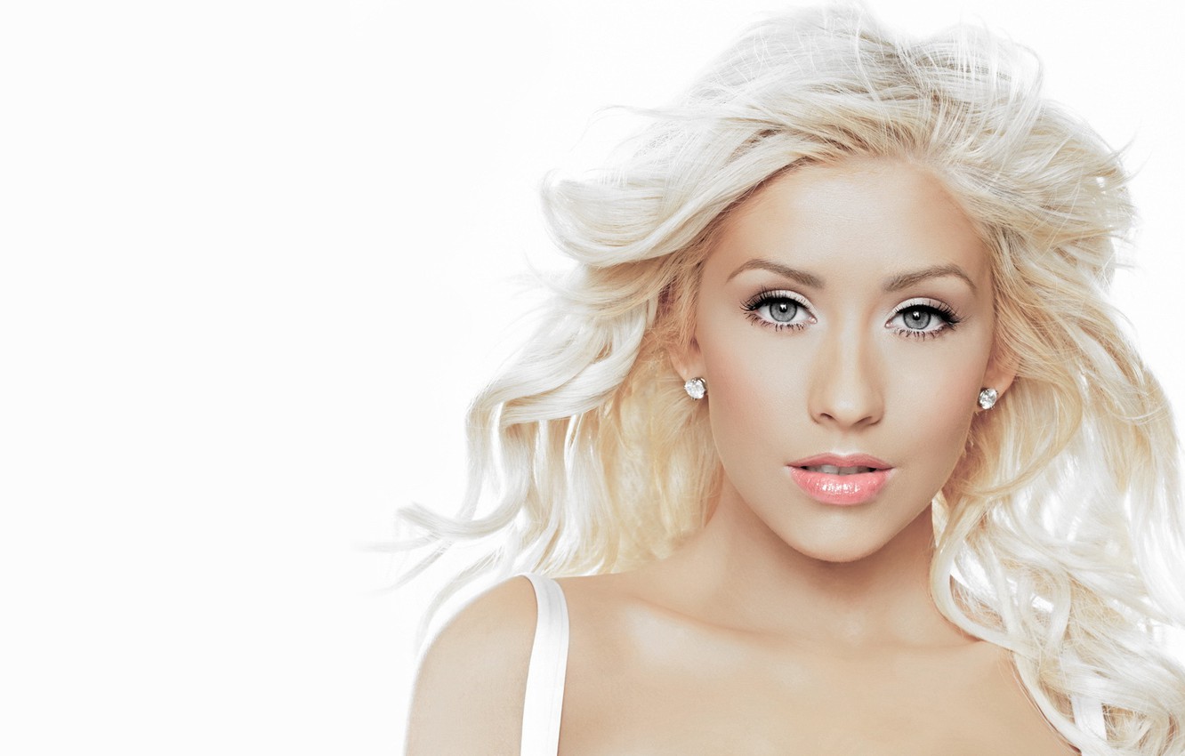 Photo Wallpaper Actress, Blonde, Singer, Christina - Christina Aguilera Sexy Close Up - HD Wallpaper 
