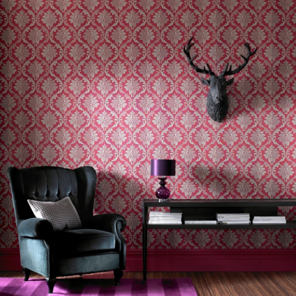 Sf Colours - 20-215 Spendour - Red Wallpaper For Room - HD Wallpaper 