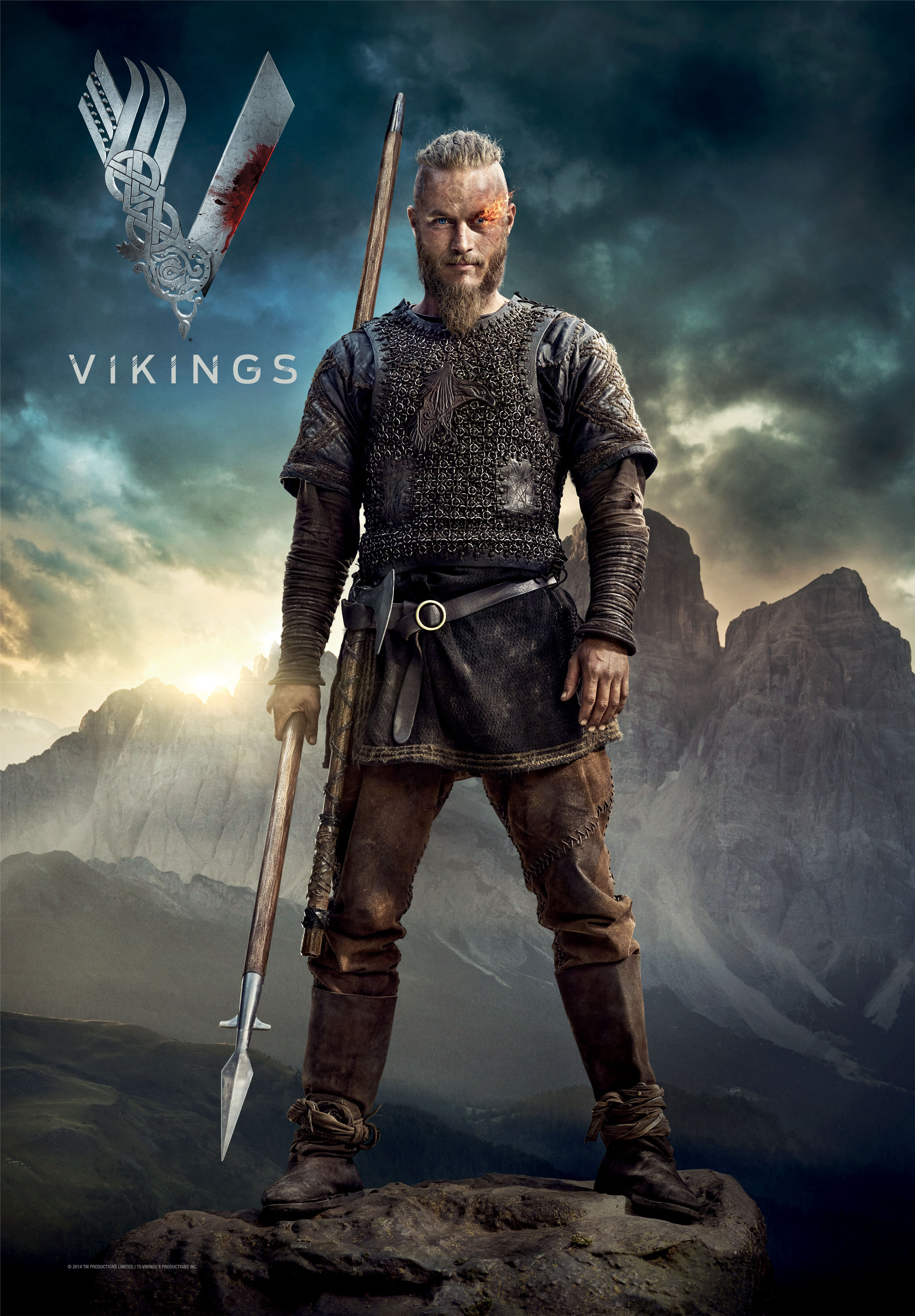 Vikings Season 2 Ragnar Lothbrok Official Picture - Poster Travis Fimmel Movies - HD Wallpaper 