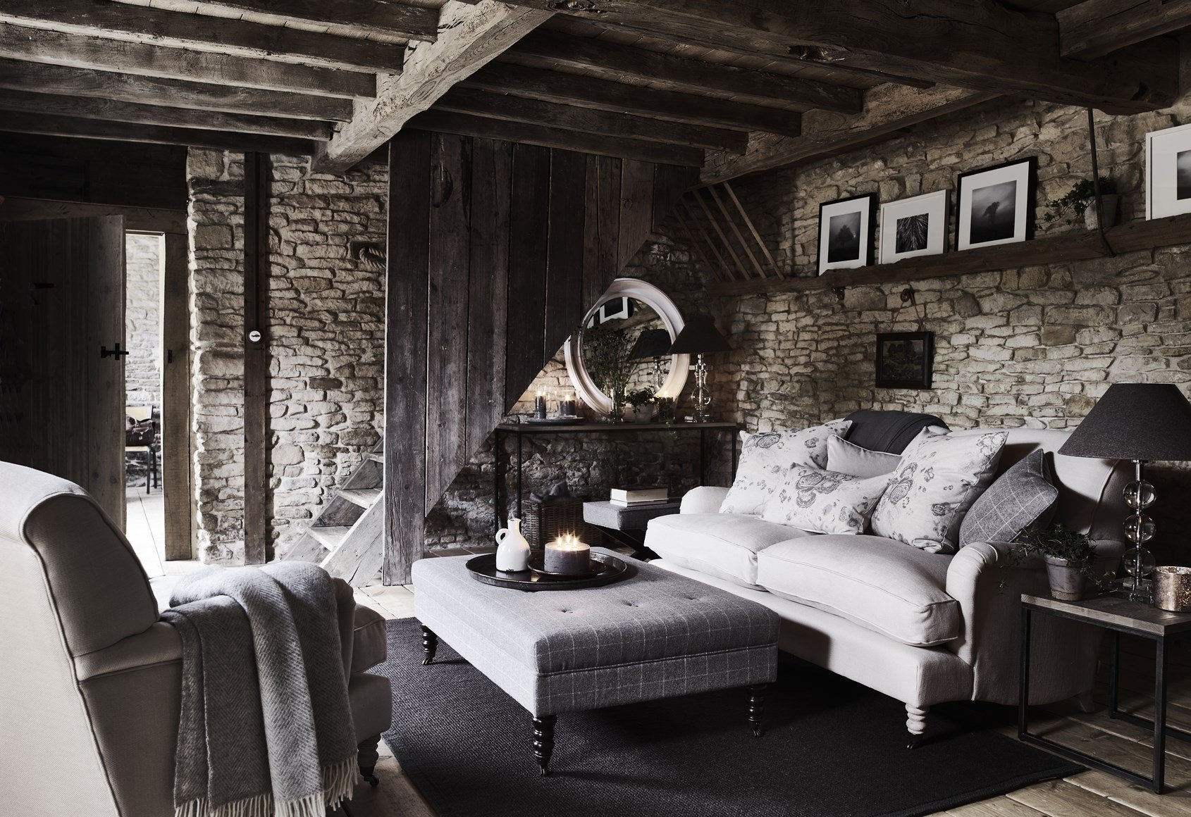 Neptune Grey Living Room - Grey Living Room Ideas - HD Wallpaper 