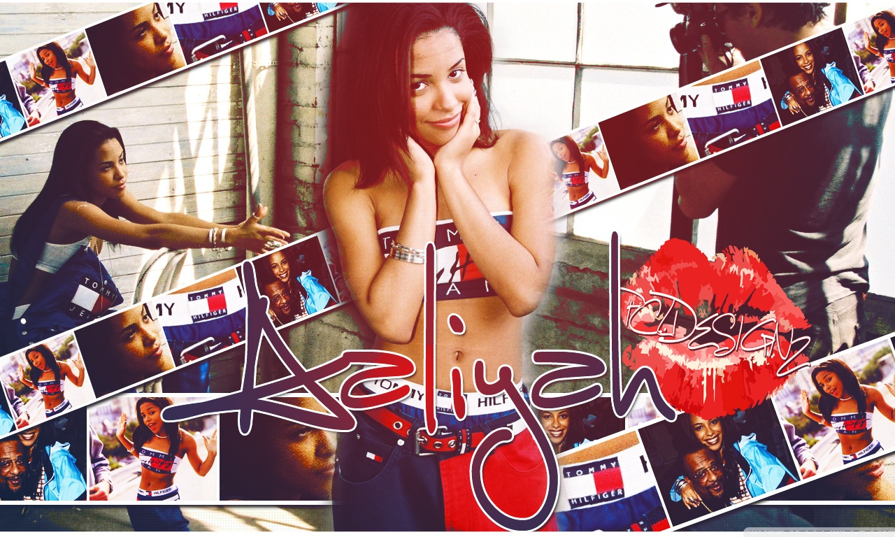Aaliyah Wallpaper Name Art - HD Wallpaper 