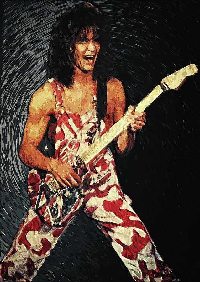 Eddie Van Halen Art - HD Wallpaper 