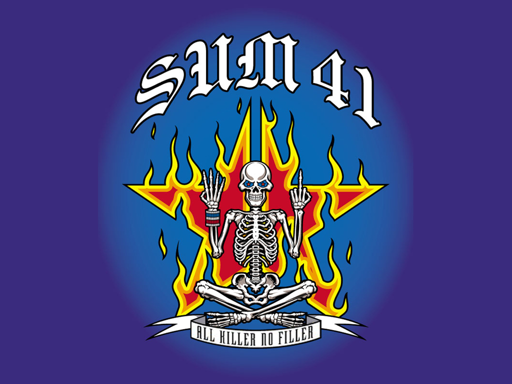 Sum41 Sum 41 All Killer No Filler Poster 1024x768 Wallpaper teahub.io