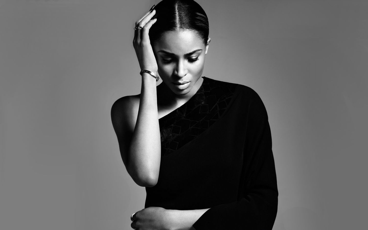 Ciara Black And White Photoshoot - HD Wallpaper 